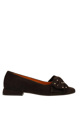 suède loafers bruin