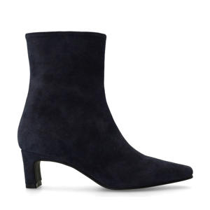 suède enkellaarzen donkerblauw