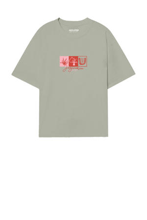 T-shirt grijsgroen