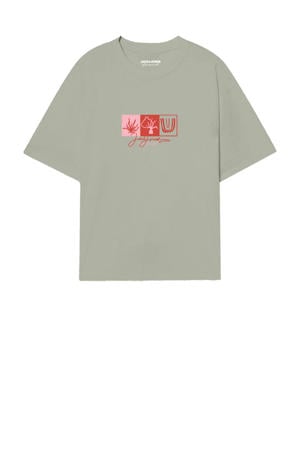 T-shirt grijsgroen