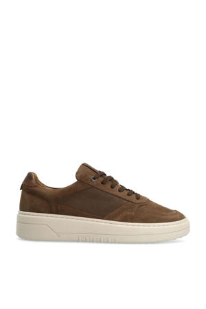 nubuck sneakers cognac