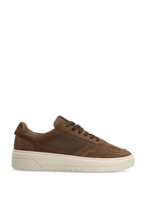 nubuck sneakers cognac