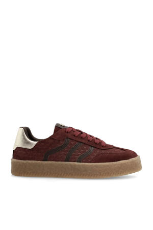 suède sneakers bordeaux