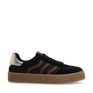 suède sneakers zwart