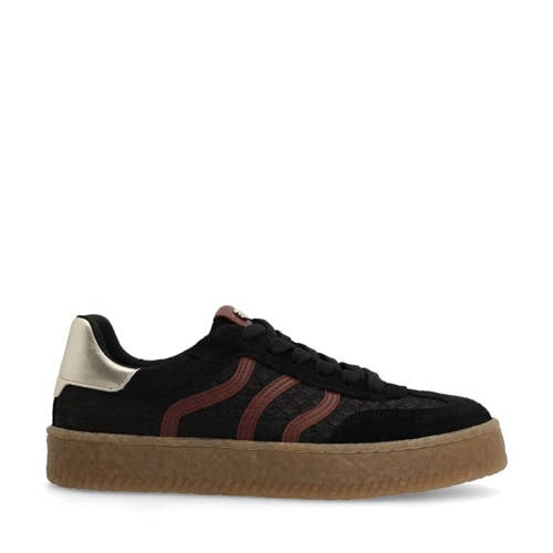 No Stress suède sneakers zwart afbeelding