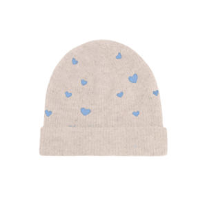 muts Lidia beige/lichtblauw