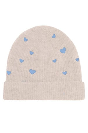 muts Lidia beige/lichtblauw