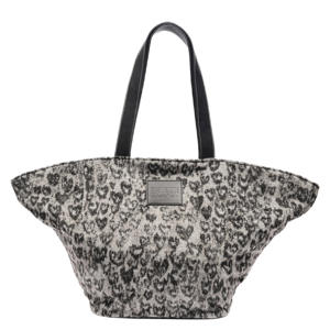 shopper Nico met panterprint grijs