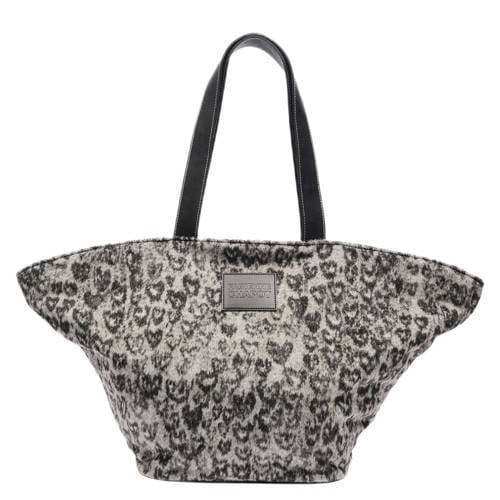 Fabienne Chapot shopper Nico met panterprint grijs afbeelding
