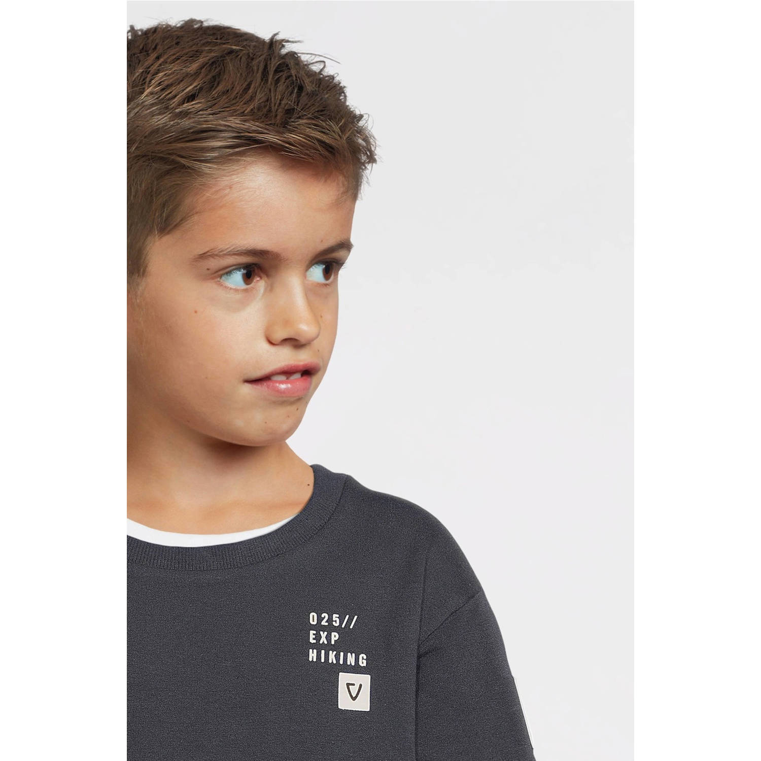 No Way Monday sweater grijs