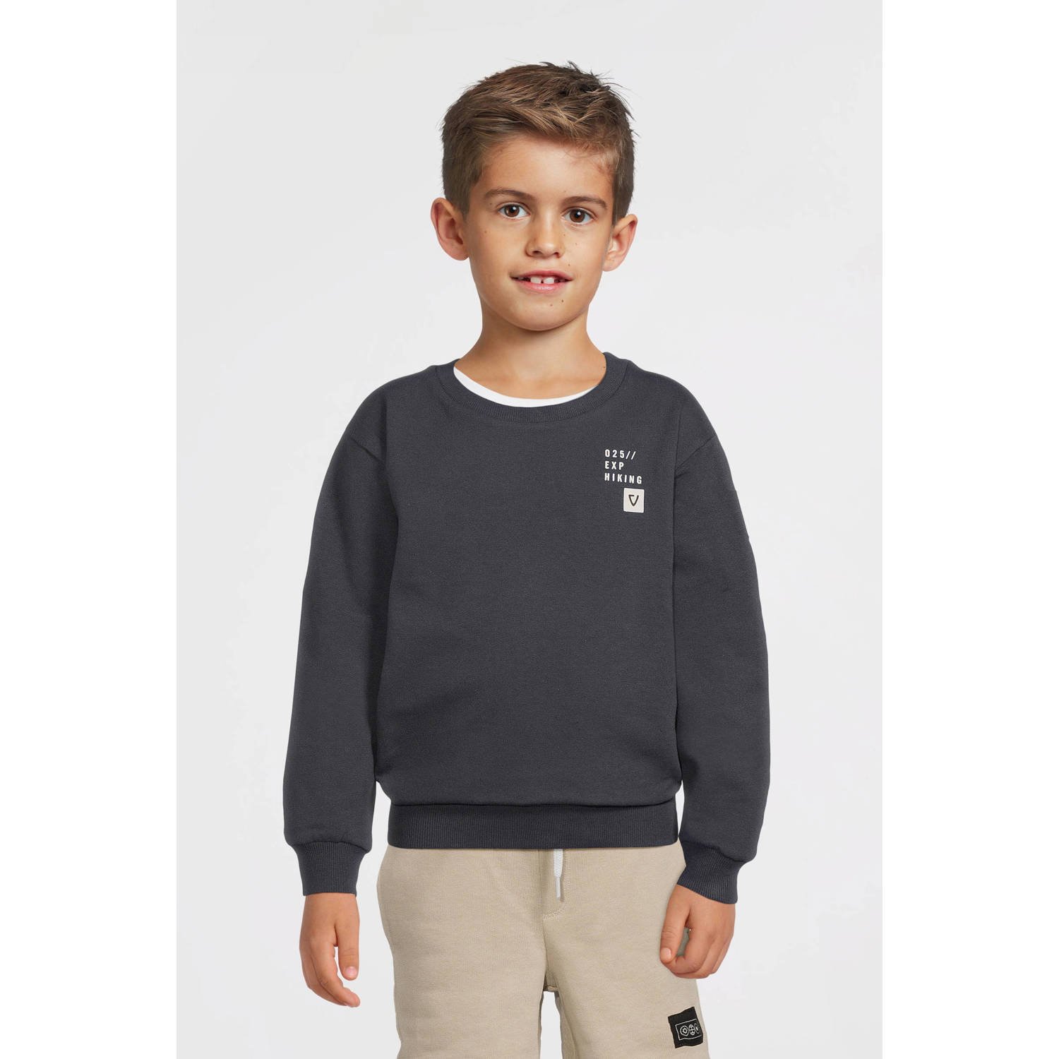 No Way Monday sweater grijs