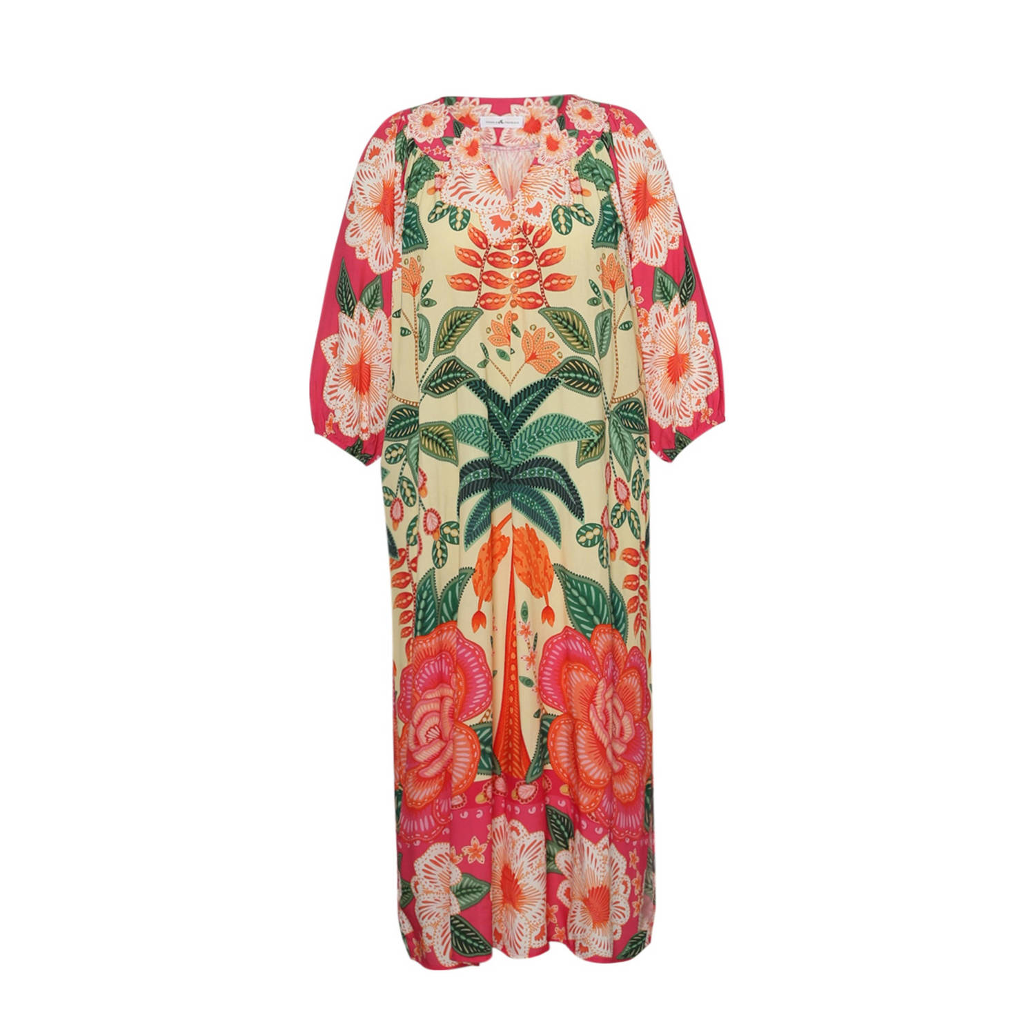 Paprika maxi jurk multi