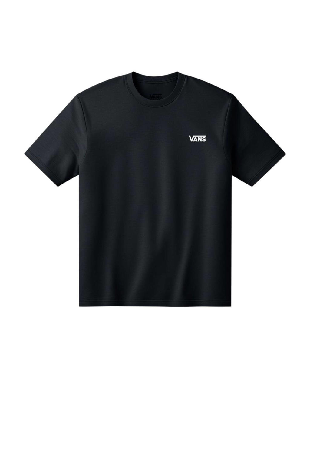Zwarte jongens en meisjes VANS T-shirt van katoen met logo dessin, korte mouwen en ronde hals