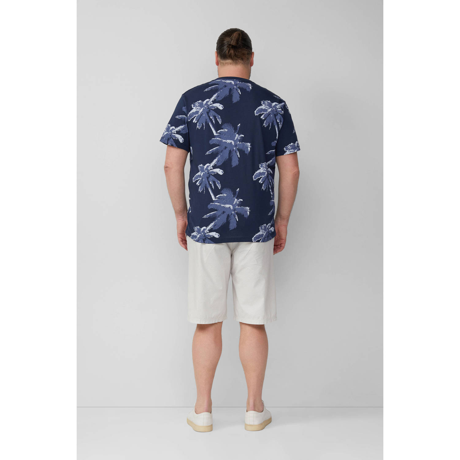 s.Oliver Big Size T-shirt donkerblauw