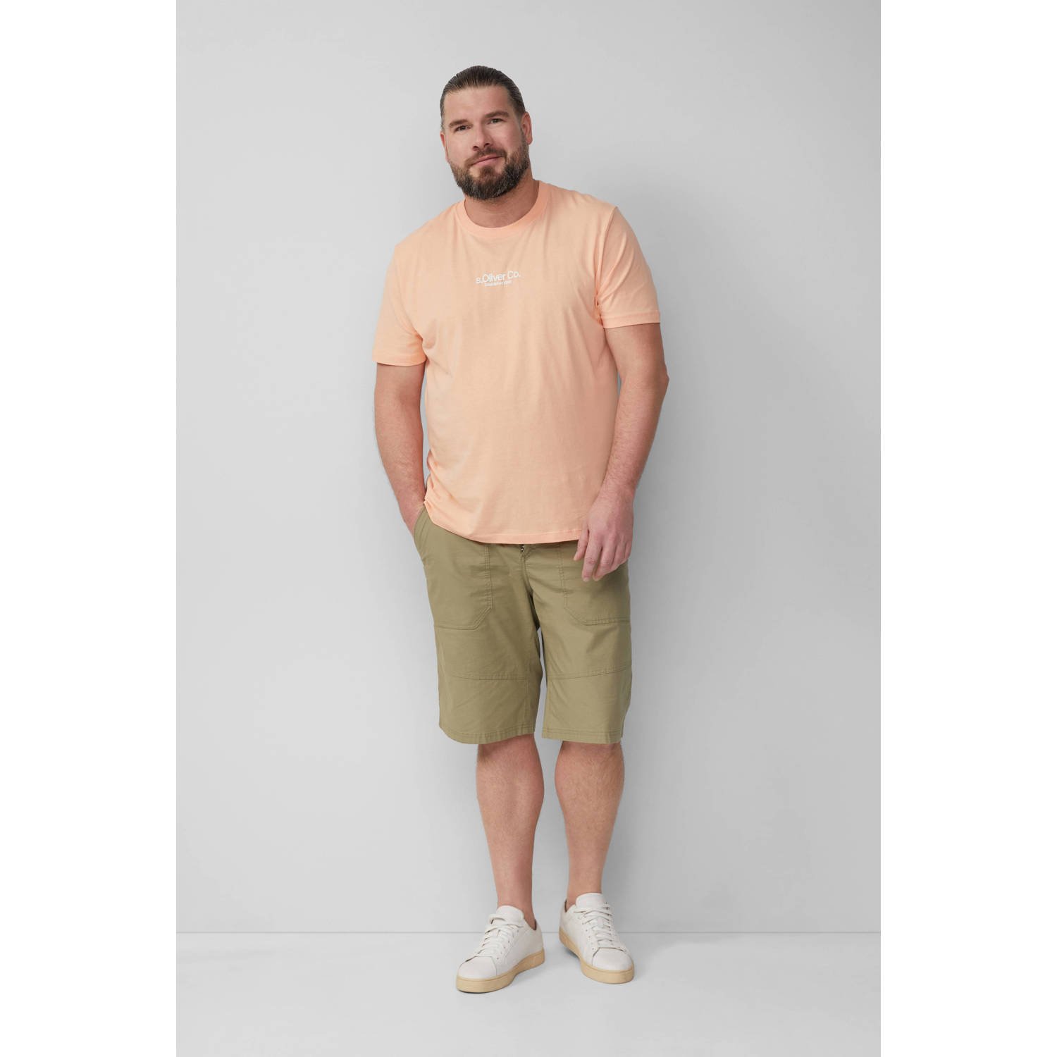 s.Oliver Big Size T-shirt zalm