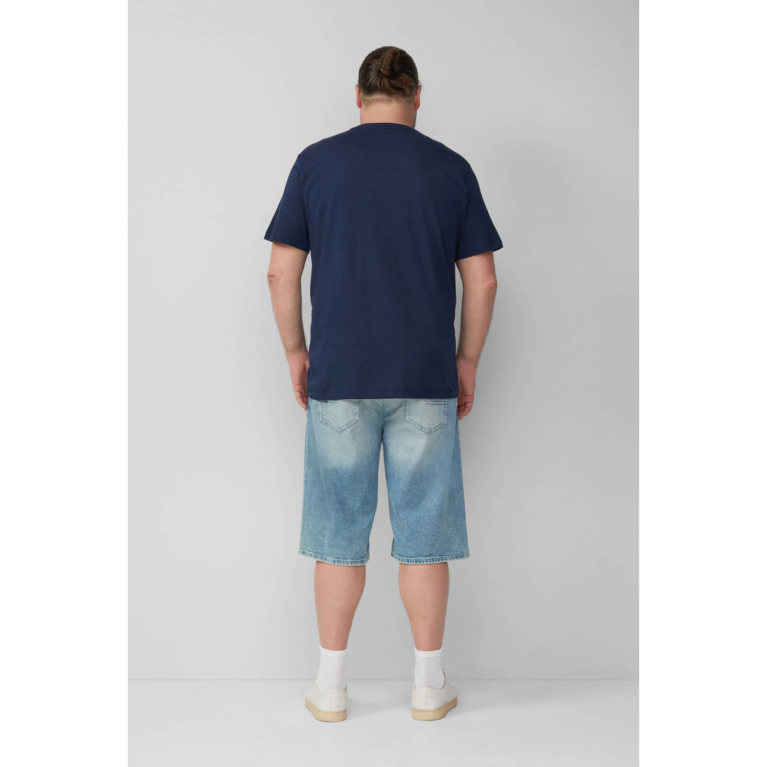 s.Oliver Big Size T-shirt donkerblauw