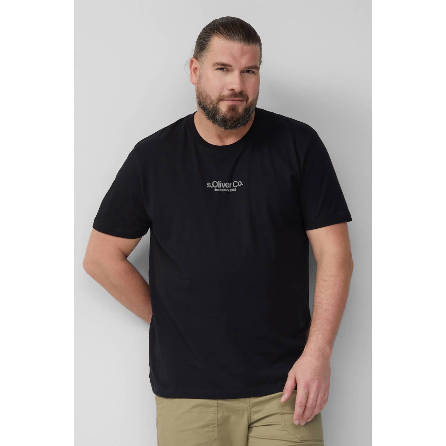 S.Oliver Big Size T-shirt zwart