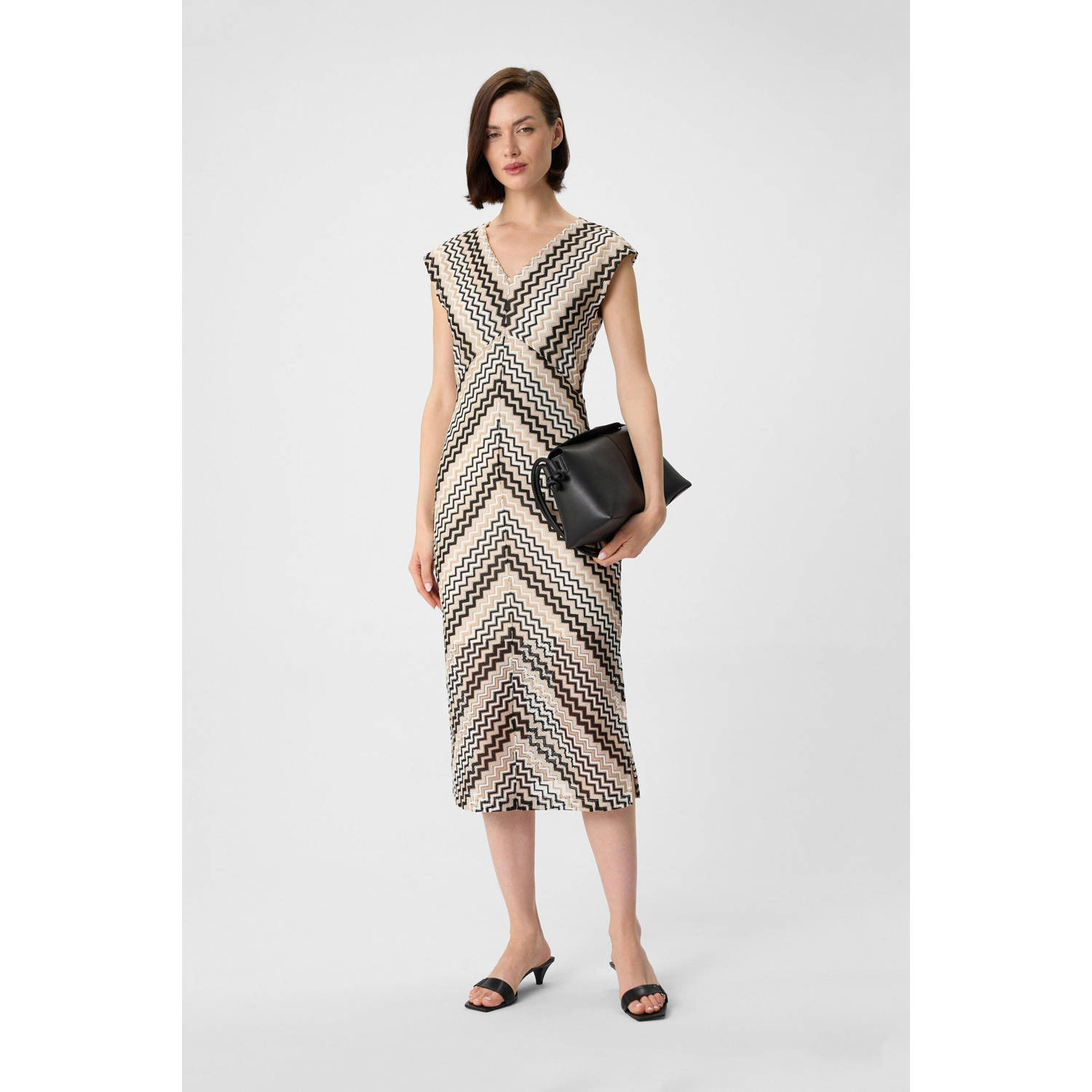 comma midi jurk multi
