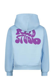 thumbnail: Lichtblauwe meisjes Raizzed hoodie van katoen met backprint, lange mouwen en capuchon