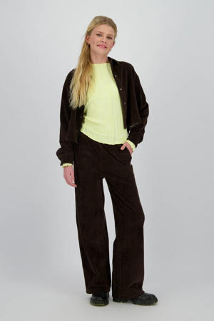 corduroy blouse bruin
