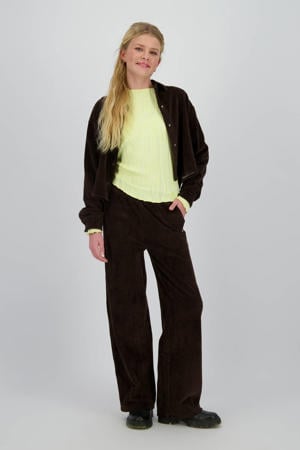 corduroy blouse bruin