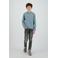 Raizzed longsleeve lichtblauw