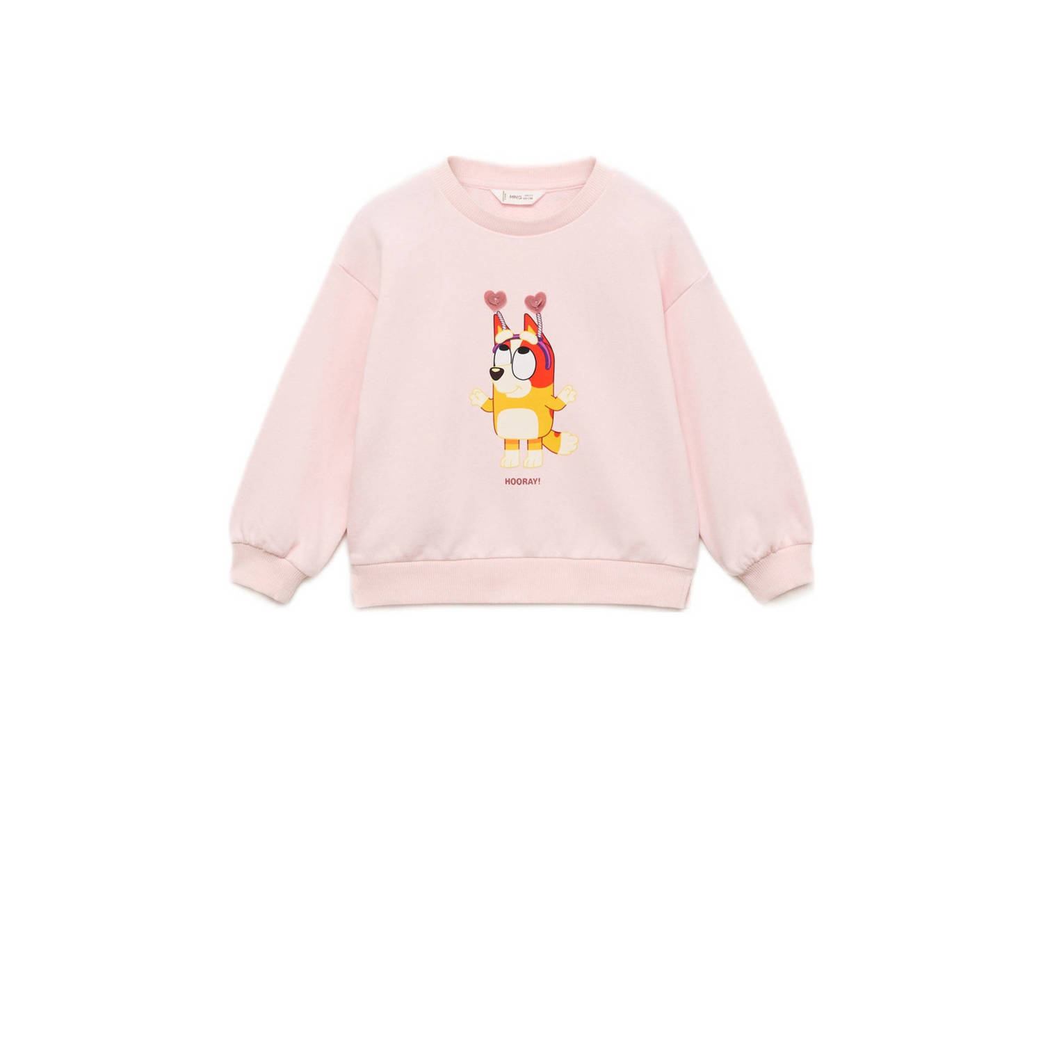 Mango Kids sweater lichtroze