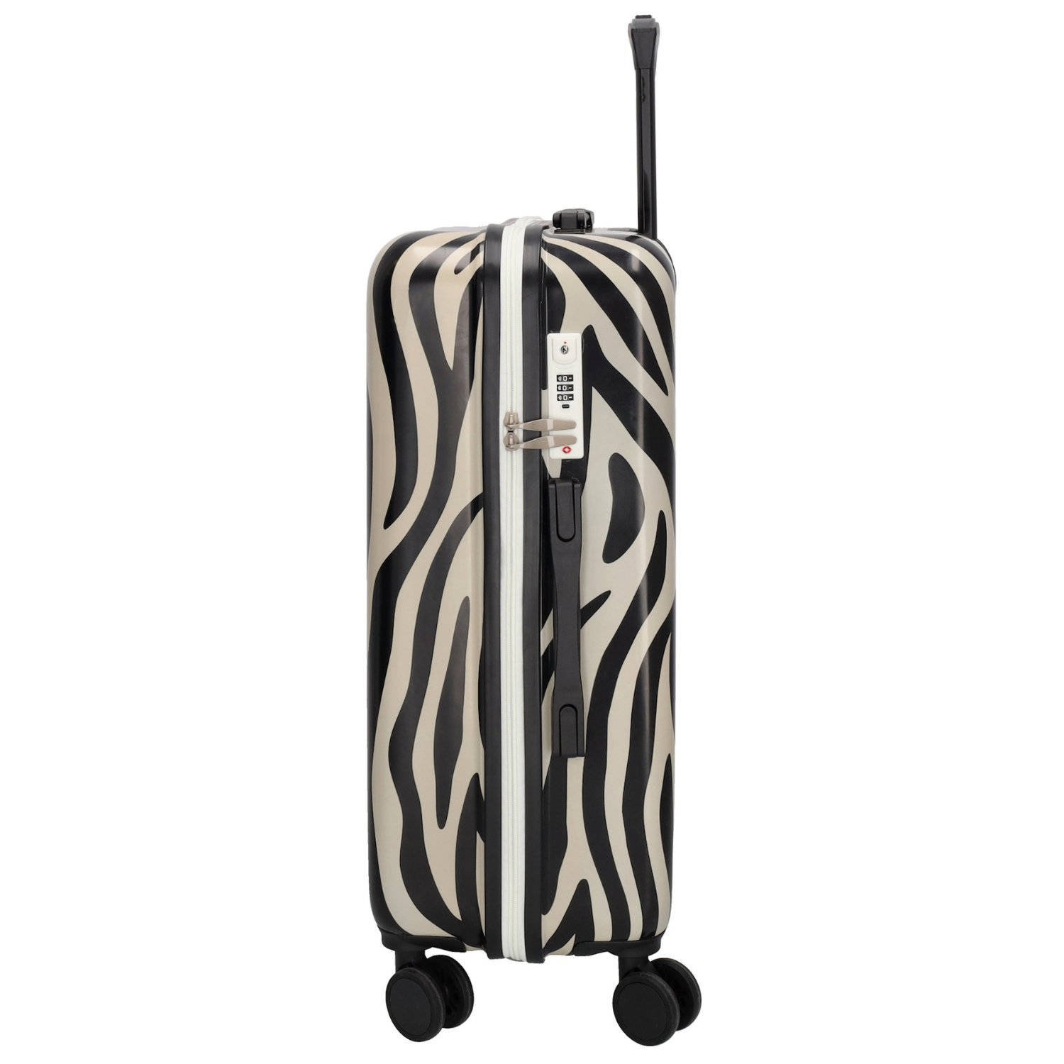 Zebra Trends trolley Animal 66 cm. met zebraprint beige zwart