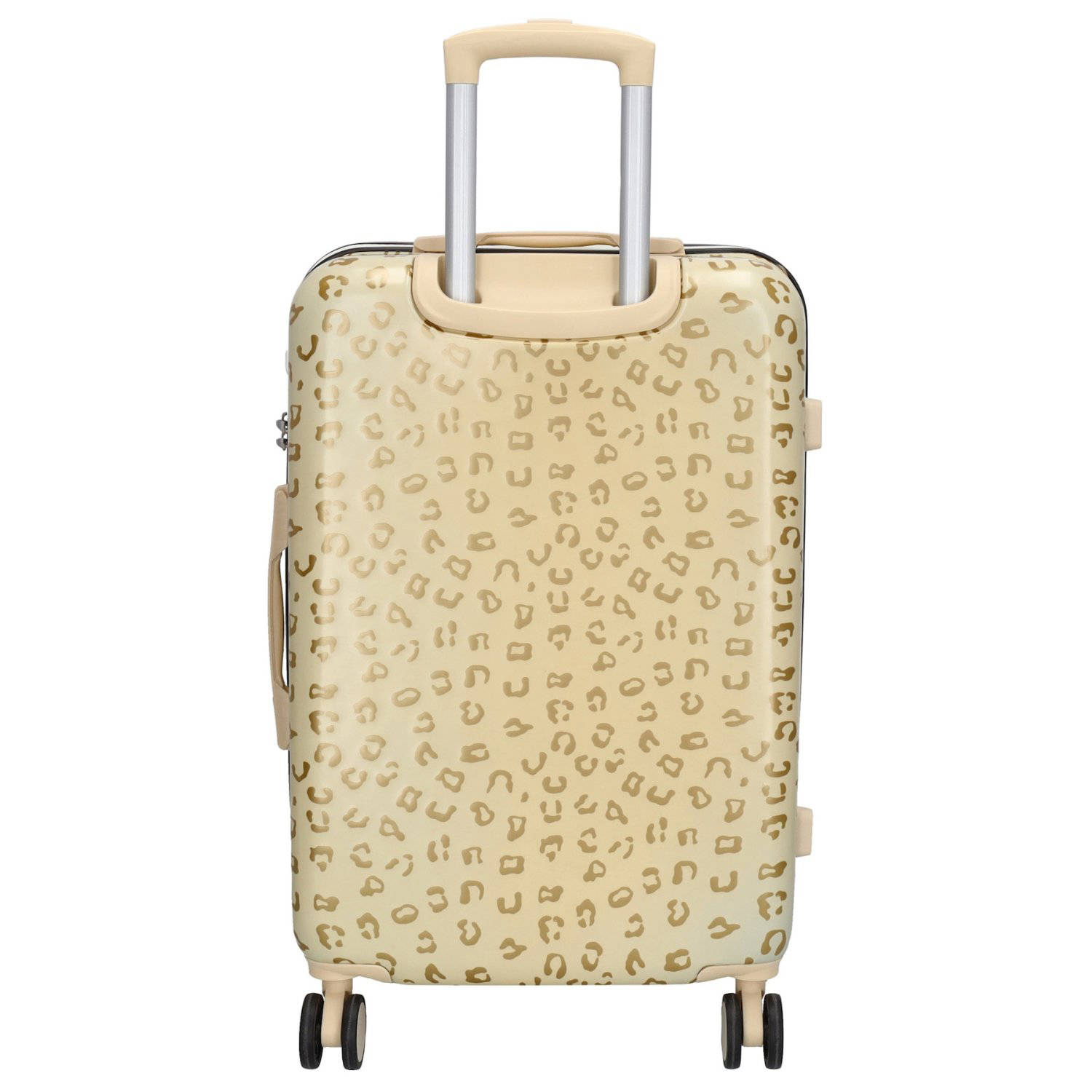 Zebra Trends trolley Animal 66 cm. met panterprint goudkleurig