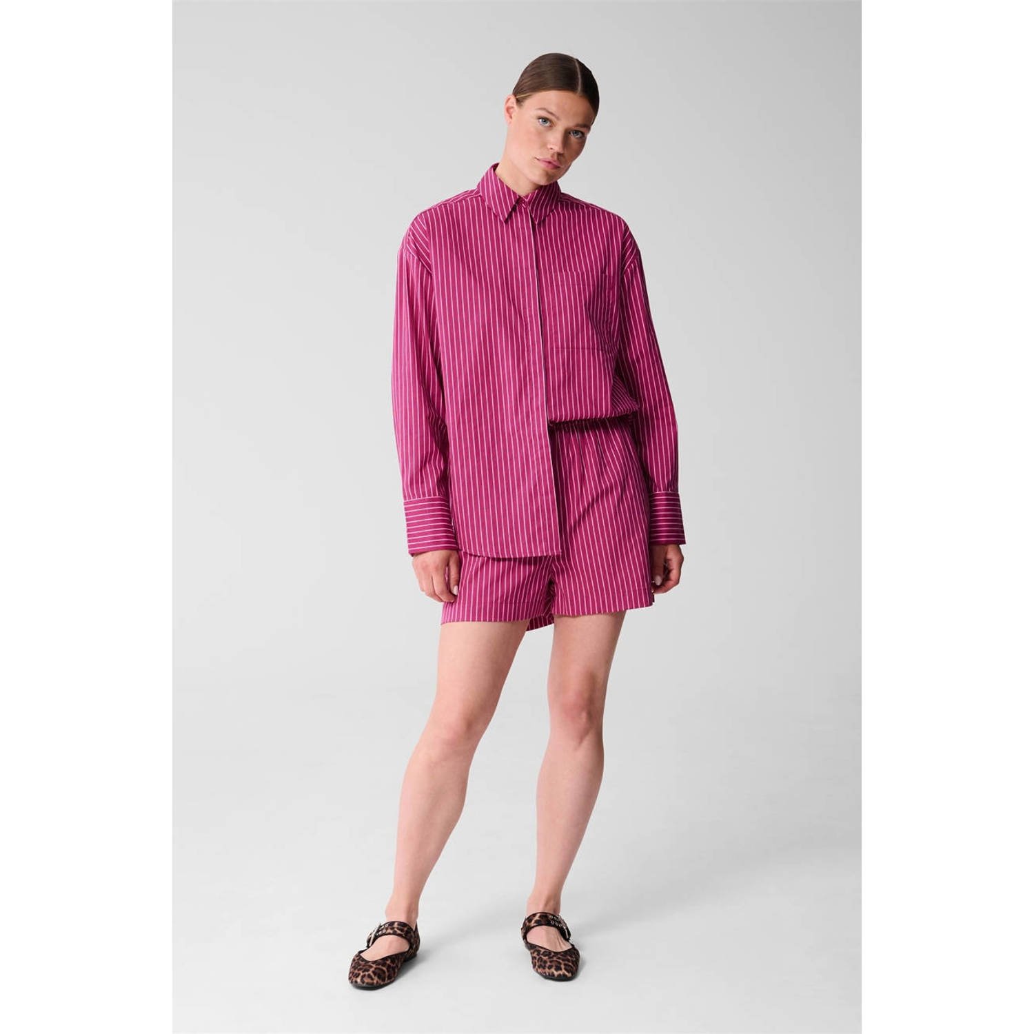Shoeby regular high waist casual short roze