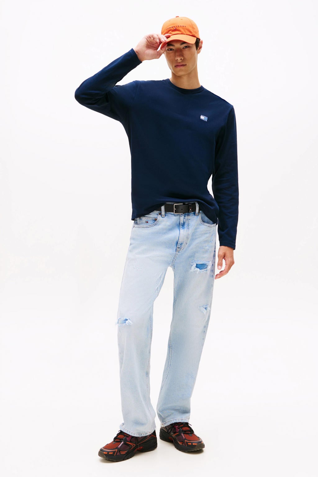 Tommy Jeans longsleeve donkerblauw