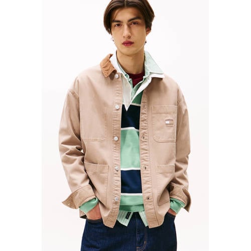 Tommy Jeans overshirt beige afbeelding