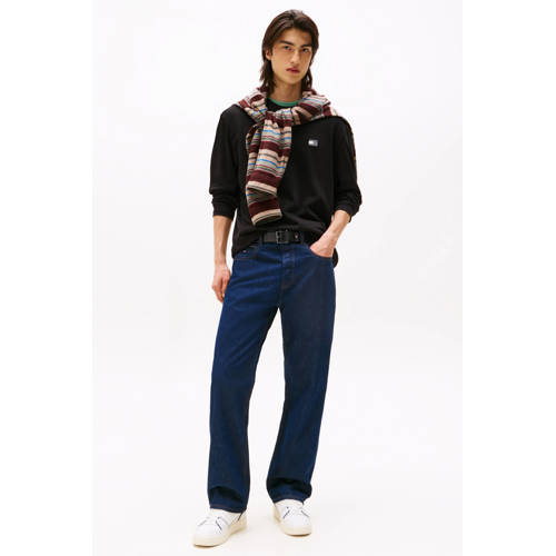 Tommy Jeans longsleeve zwart afbeelding