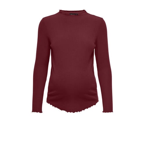 ONLY MATERNITY zwangerschaps top burgundy afbeelding