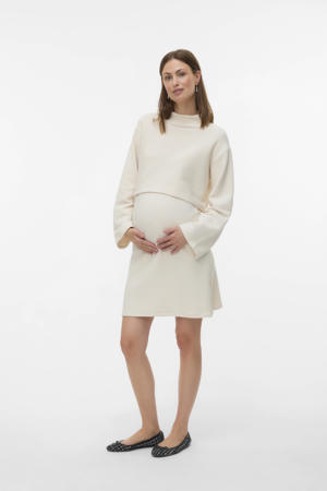 zwangerschaps midi rok ecru