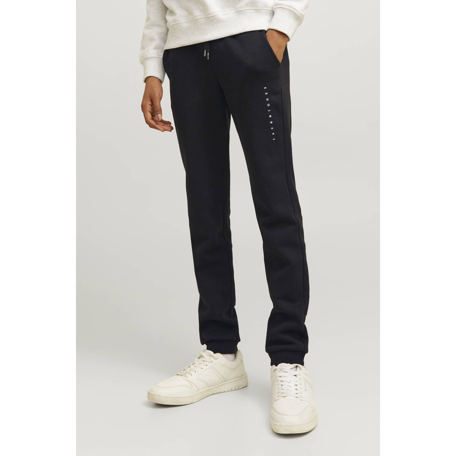 JACK & JONES JUNIOR slim sweatpant zwart