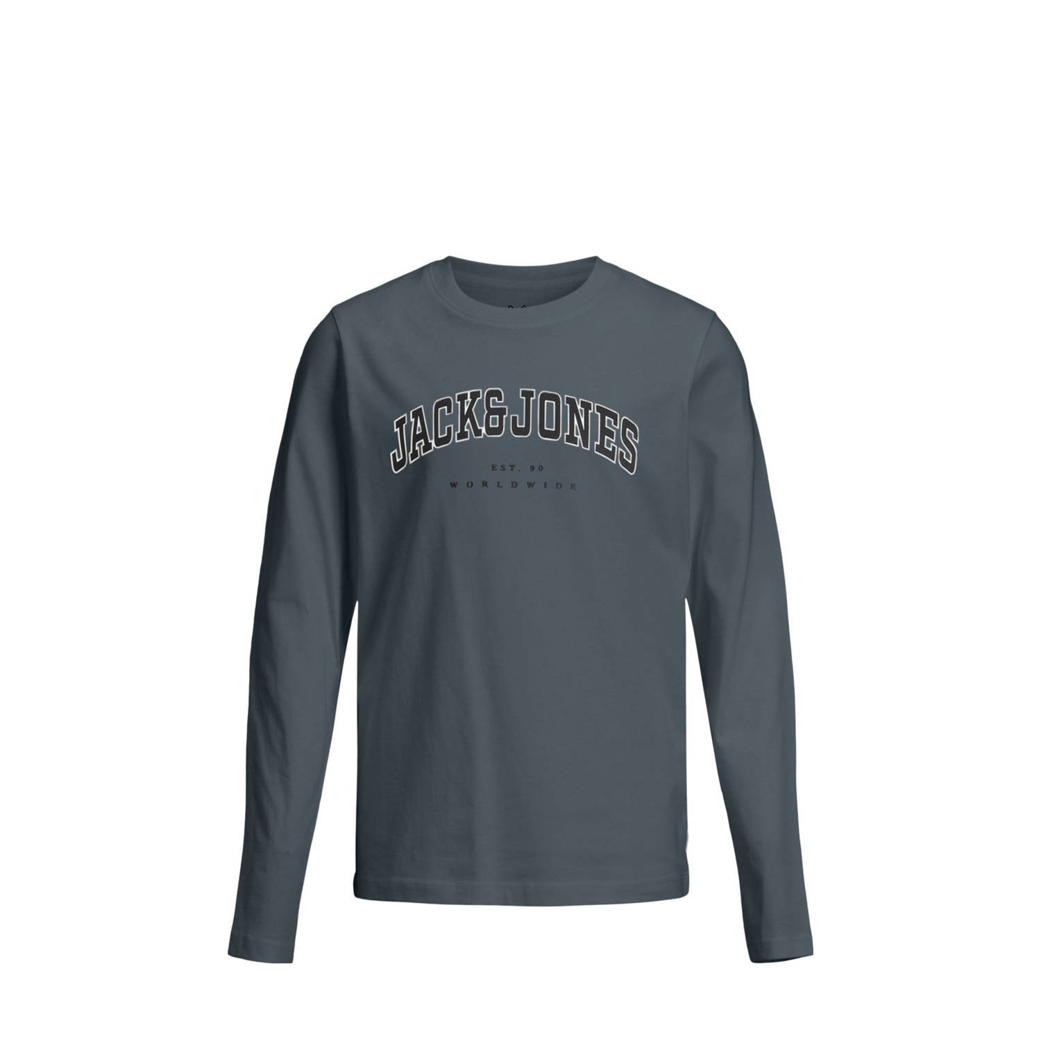 JACK & JONES JUNIOR longsleeve grijsblauw