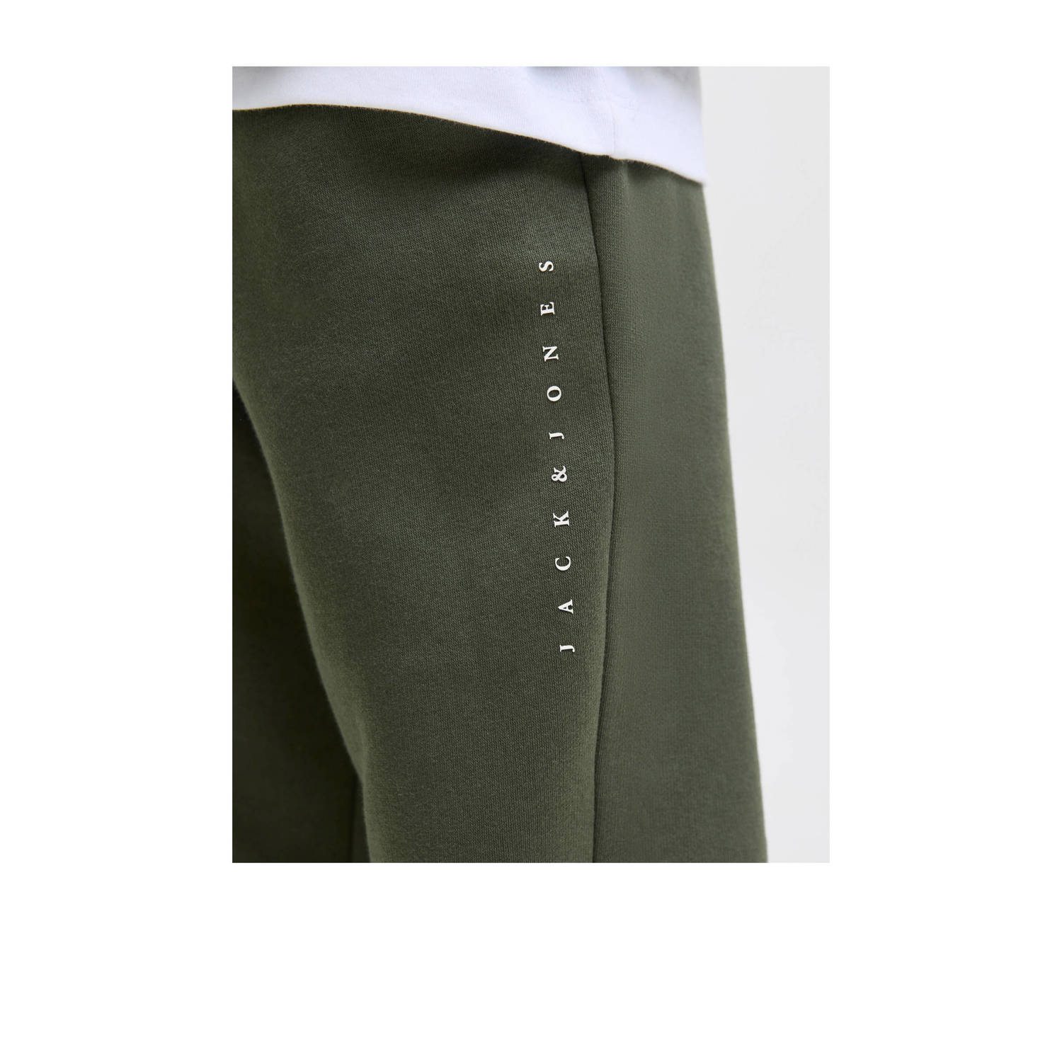 JACK & JONES JUNIOR slim sweatpant donkergroen