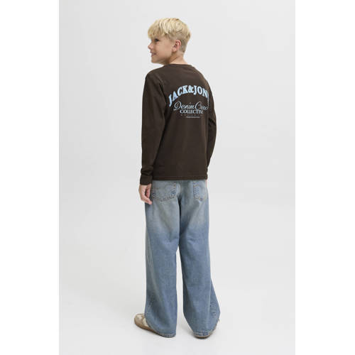 JACK & JONES JUNIOR longsleeve donkerbruin afbeelding