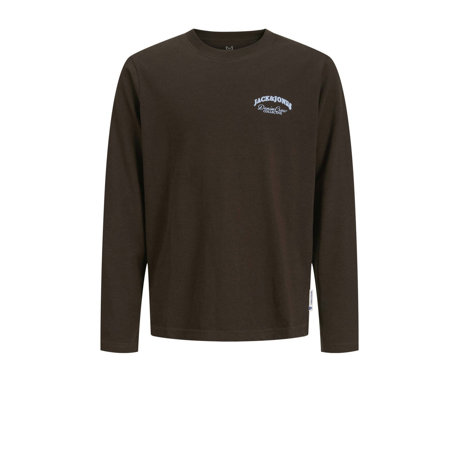 JACK & JONES JUNIOR longsleeve donkerbruin