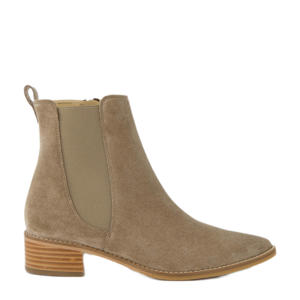suède enkellaarzen beige