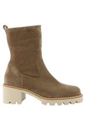 suède enkellaarzen taupe