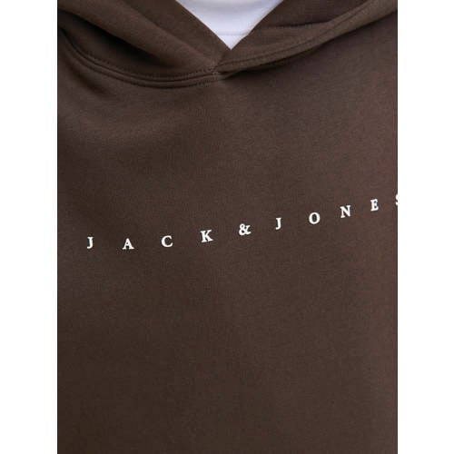 JACK & JONES JUNIOR hoodie donkerbruin afbeelding