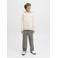 JACK & JONES JUNIOR hoodie met backprint ecru