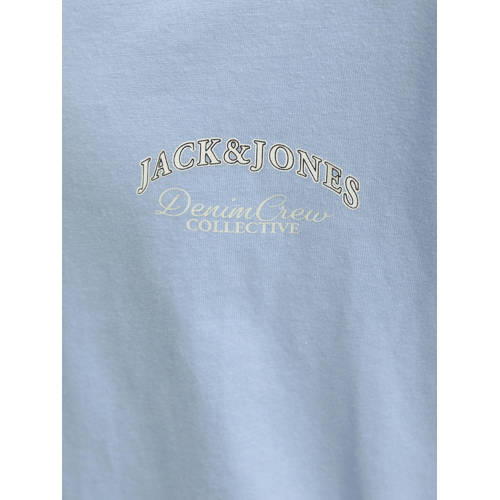 JACK & JONES JUNIOR T-shirt met backprint lichtblauw afbeelding