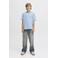 JACK & JONES JUNIOR T-shirt met backprint lichtblauw