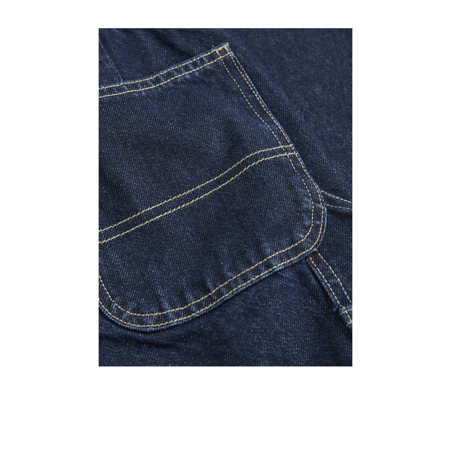 JACK & JONES JUNIOR baggy high waist baggy jeans dark blue denim