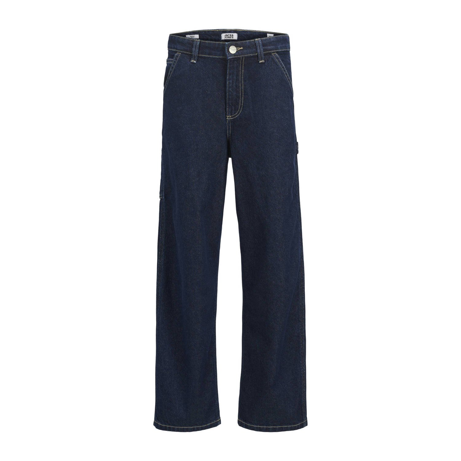 JACK & JONES JUNIOR baggy high waist baggy jeans dark blue denim