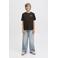 JACK & JONES JUNIOR T-shirt met backprint zwart