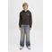 JACK & JONES JUNIOR hoodie met backprint donkerbruin
